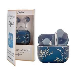 VQ Laura Ashley Skylark Pussywillow Grey True Wireless Stereo Bluetooth Earbuds
